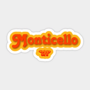 Monticello 5 Sticker